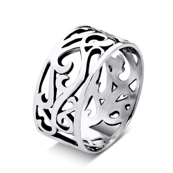 Carve pattern Silver Ring XTR-03